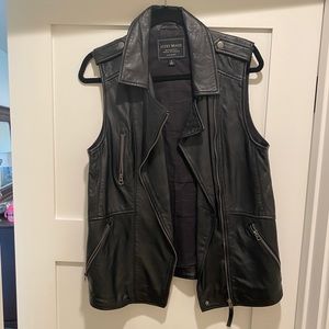 Lucky Brand Leather Vest - Size Small